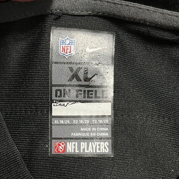 NFL Black and White Kids Jersey - Picture 4 of 5